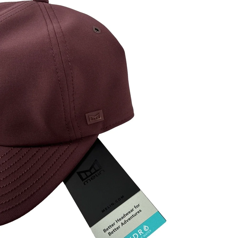 Melin The Legend Port Hydro Performance Hat Cap Wine NWT Golf Adjustable Size L